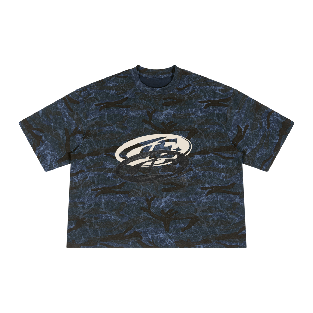 Unisex Boxy Camo Print T-Shirt
