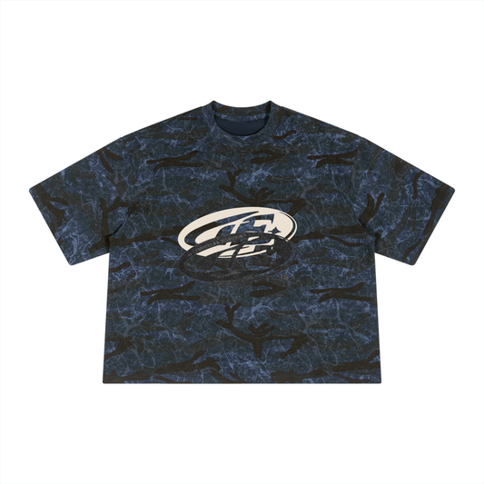 Unisex Boxy Camo Print T-Shirt
