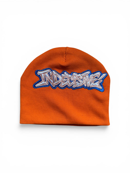 Orange thermal beanie