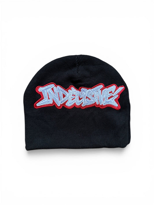 Black thermal beanie